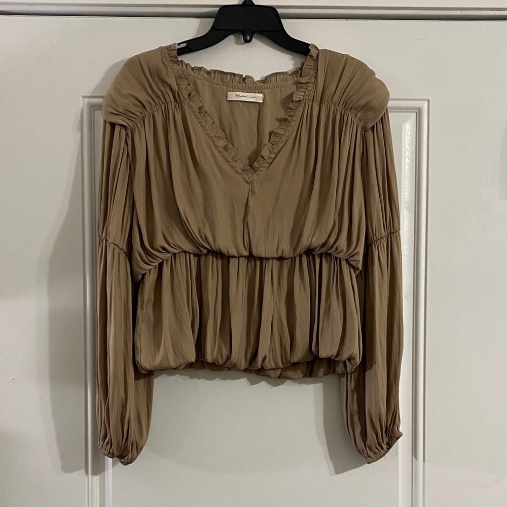 Mustard Seed Ruffled Blouse